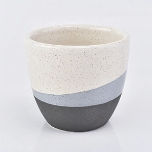 40ml Custom round ceramic candle cup  home decor