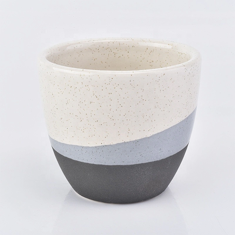 40ml Custom round ceramic candle cup  home decor