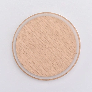 Custom wooden lids for candle container wholesale