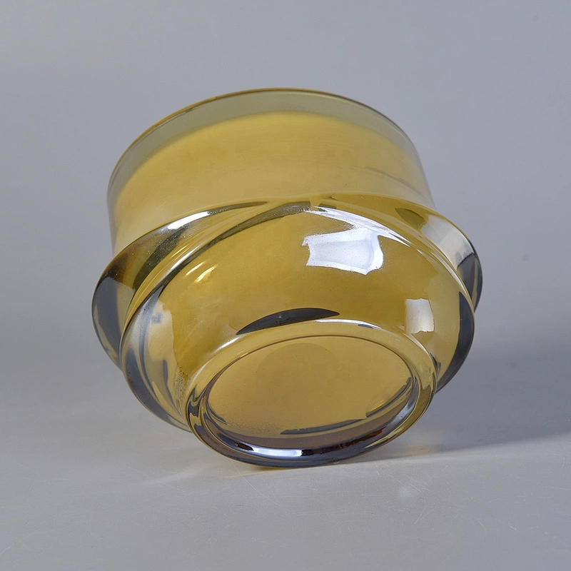 Sunny X-design luxury golden glass candle jars home decoration