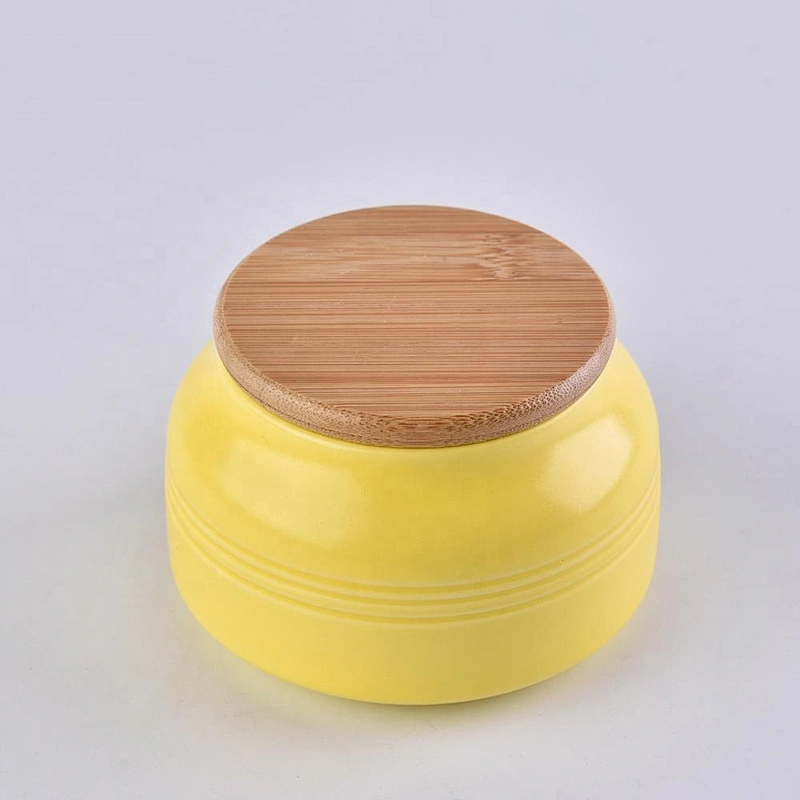 10oz Glazed Belly Ceramic Candle Jars ome Decoration Pieces