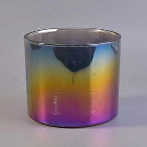 1200ml customized electroplating glass candle jars wholesales