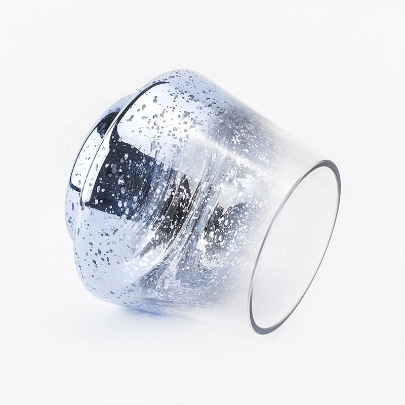 Wholesale  glass candle  holder gradient mercury home decoration