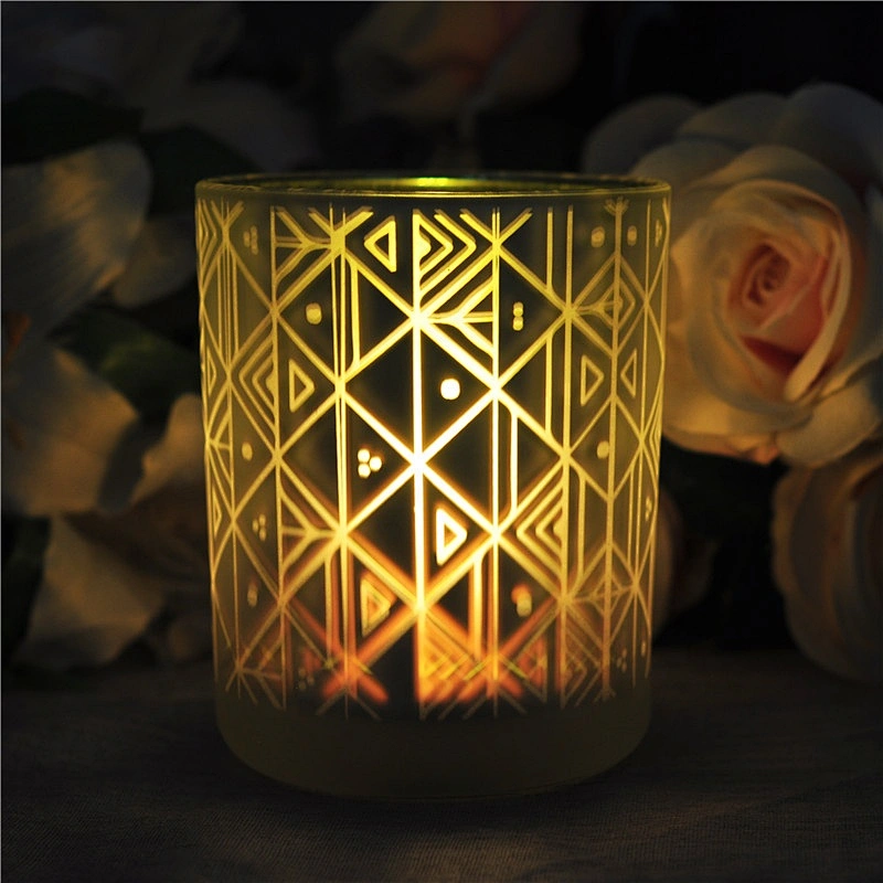 12oz mercury tealight matte candle holders glass