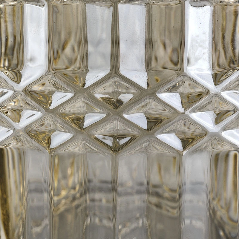 Sunny suppliers custom crystal glass candle holders with lid 10oz 12oz