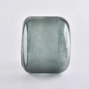 Wholesales empty round luxury glass candle container