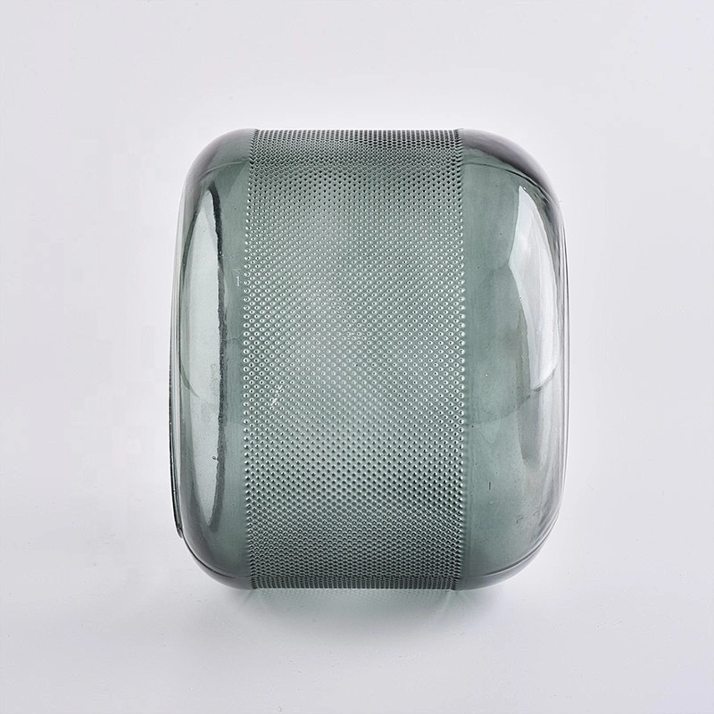 Wholesales empty round luxury glass candle container