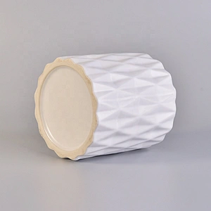 Plating ceramic votive candle vessel customized candle holders home decoration use wholesales