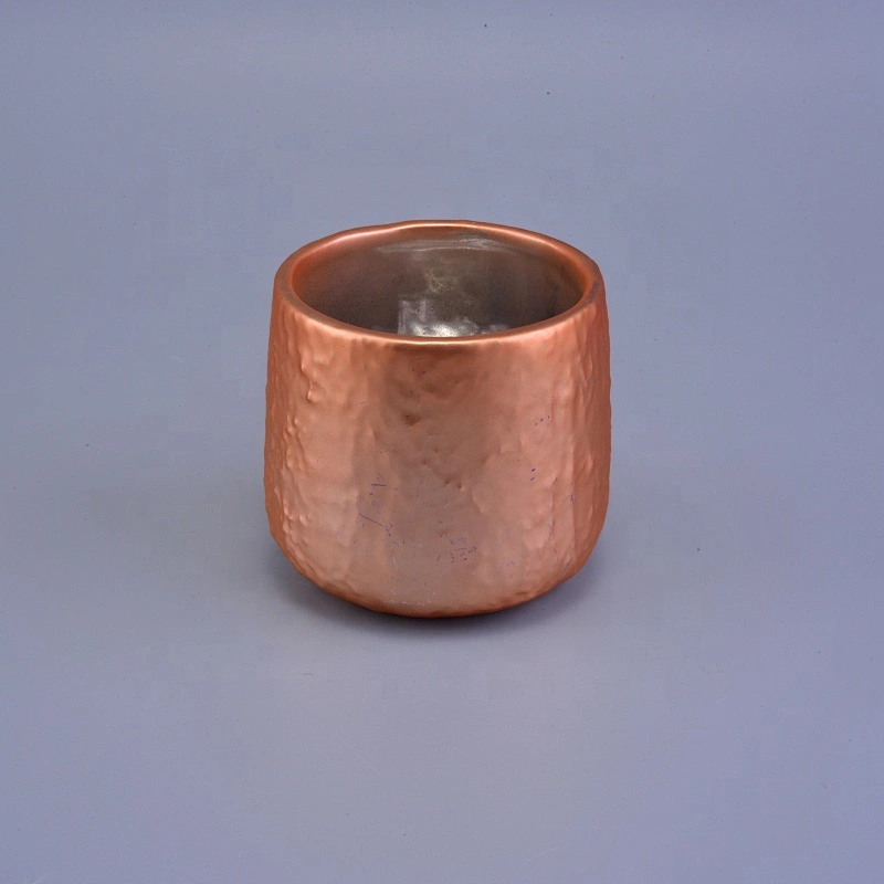OEM ODM Luxury Supplier gold ceramic candle holders