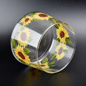 Wholesale handmade home decorative glass candle vessel