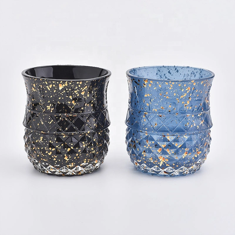 350ML Luxury Design Glass Candle Jar for Decor