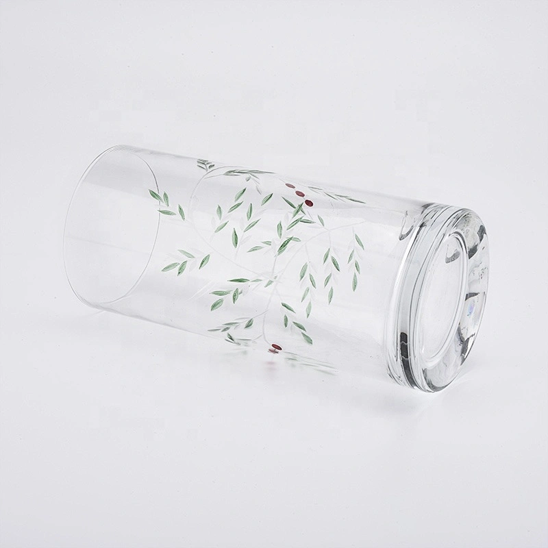 Wholesales 900ml Pillar Candle Holders Glass Candle Holders for Soy Wax Home Decor