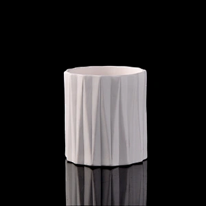 Antique ceramic jar for candle and plant pure white ceramic jar