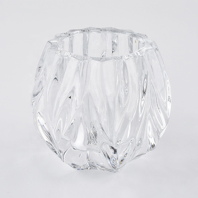 Sunny geo tealight crystal luxury glass candle jar