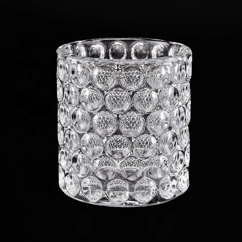 Clear customized votive candle vessel glass candle holder home decoration