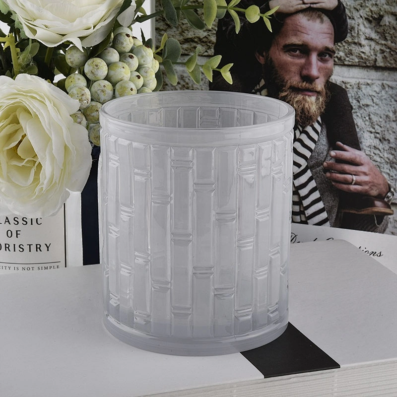 Sunny cylinder frosted candle jars glass containers wholesales