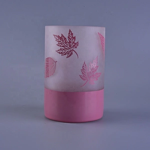 Wedding table pink luxury glass candle holder 6oz