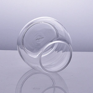 Wholesales Unique Clear Glass Candle Jars Home Decoration