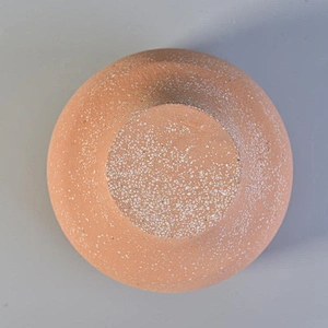 10oz luxury custom round color cement candle jars