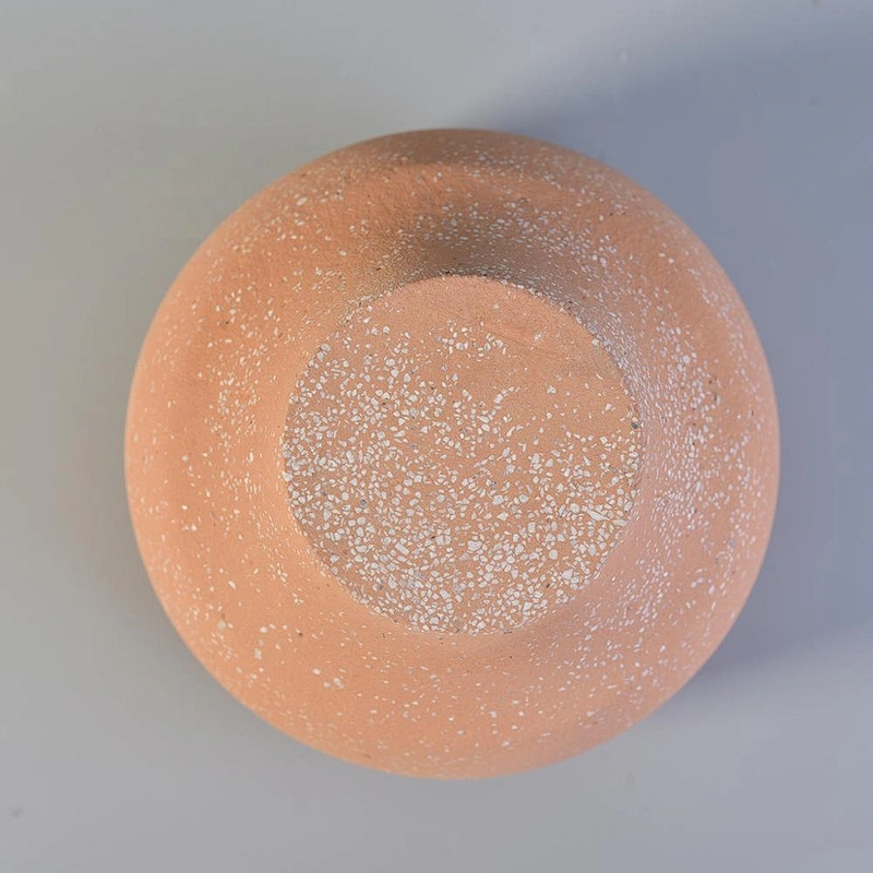 10oz luxury custom round color cement candle jars