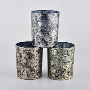 6oz cylinder glass candle jars for Christmas