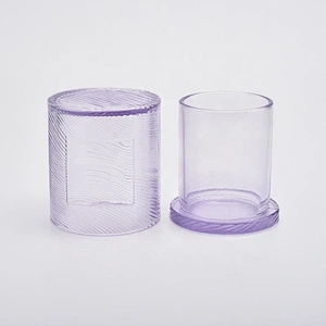 Eco-Friendly votive candle jars pillar glass candle bottles with lids home decoration