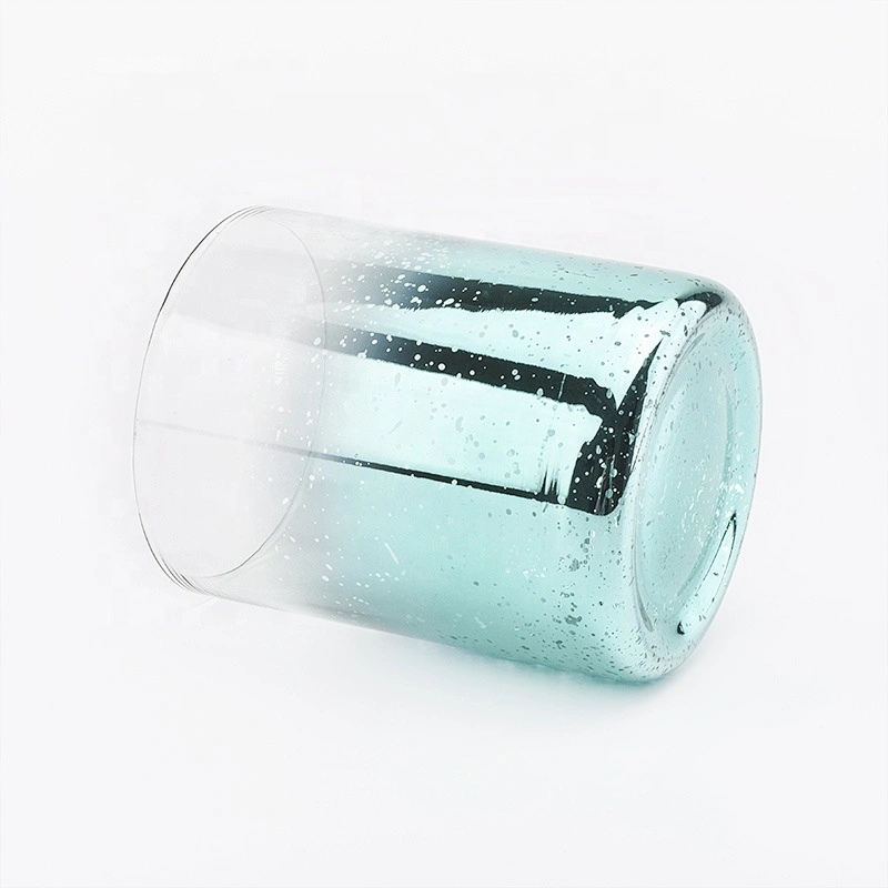 Sunny tealight Electroplating glass candle jars for candle making 10oz 14oz 16oz