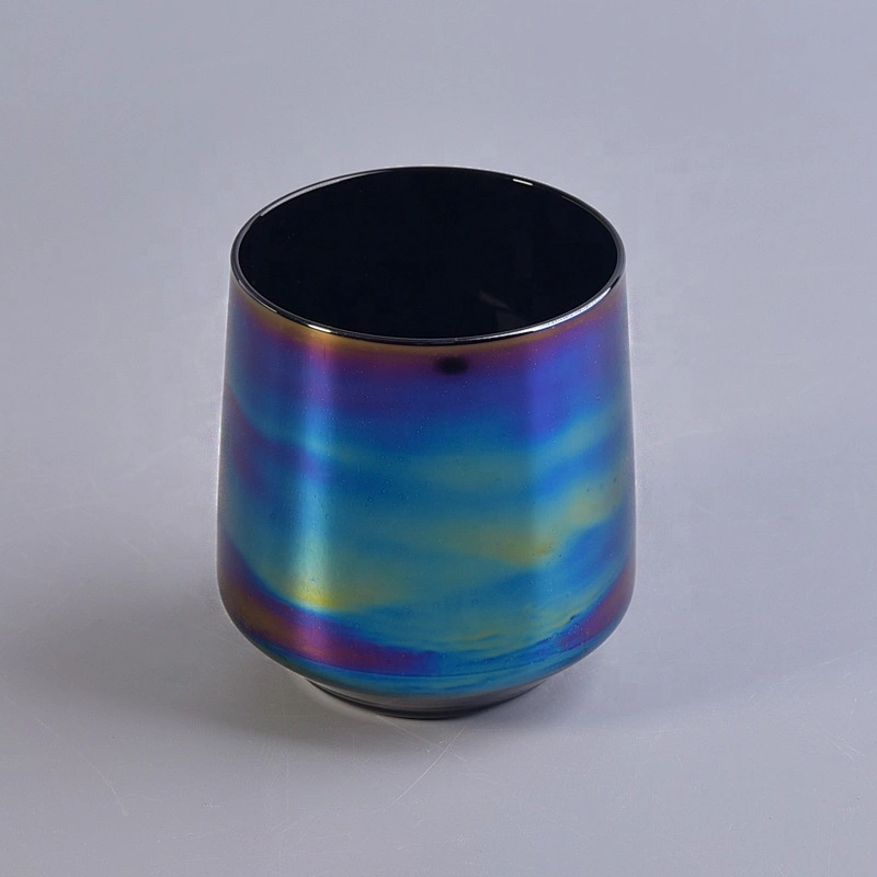Electroplating Glass Candle container custom candle tumbler home Decor suppliers