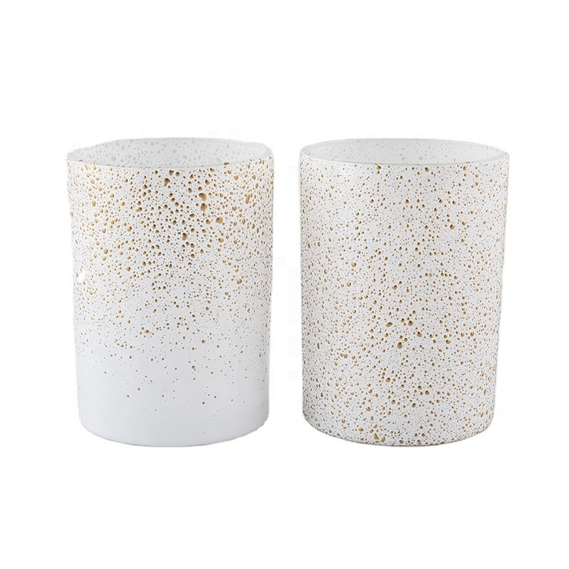 matte white glass candle jars in bulk