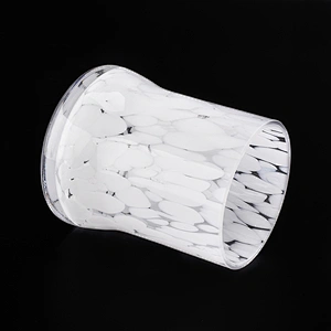 elegant candle jars pure white glass candle vessel