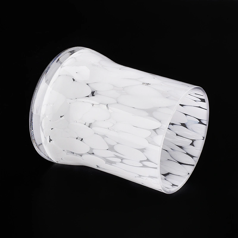 elegant candle jars pure white glass candle vessel