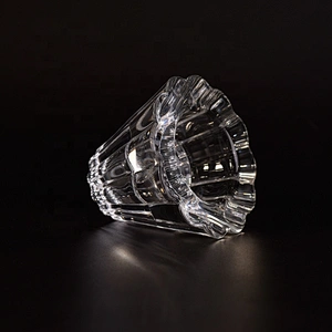 Transparent candle jars glass candle holder wedding decoration supplier
