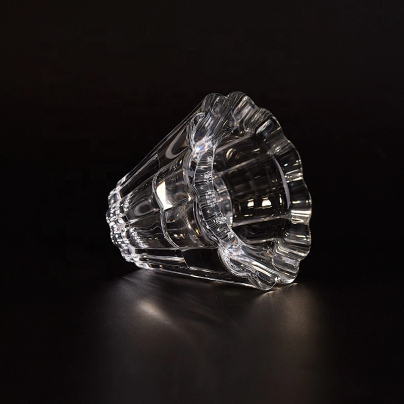 Transparent candle jars glass candle holder wedding decoration supplier