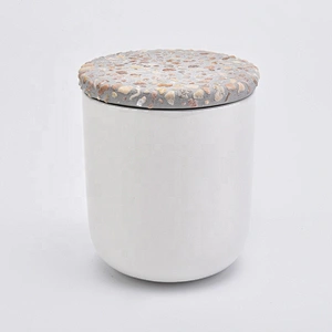 Wholesales Custom cement concrete lid for candle jars