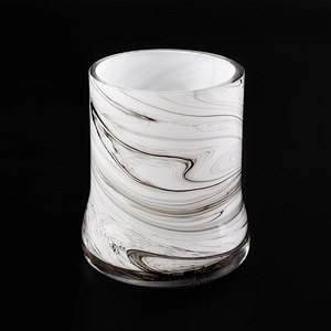 Wholesale glass candle  holders spayed multi colors home decoration