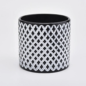 Handmade cylinder candle holder glass votive candle jars home decoration use