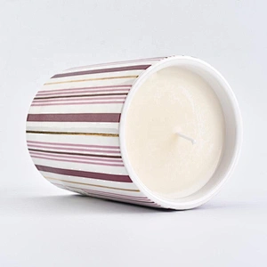 Sunny scented color ceramic candle jars