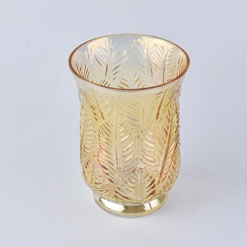Clear high spraying candle container tea light glass candle vessel wedding decoration in bulk