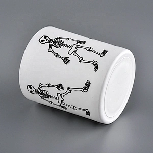 Sunny luxury white custom logo glass candle jars