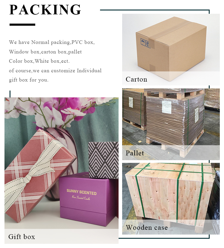 Square ceramic candle jars for home decor