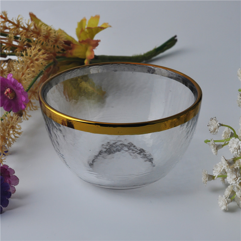 Gold foiling matt glass candle holders home decoration wholesale