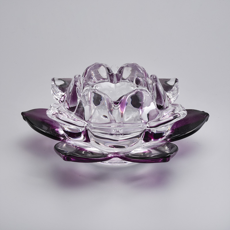 Lotus Glass Votive Candle Holders Home Decor Pieces Wholesales