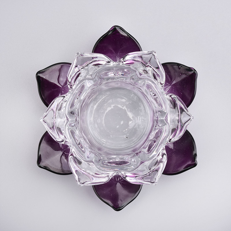 Lotus Glass Votive Candle Holders Home Decor Pieces Wholesales