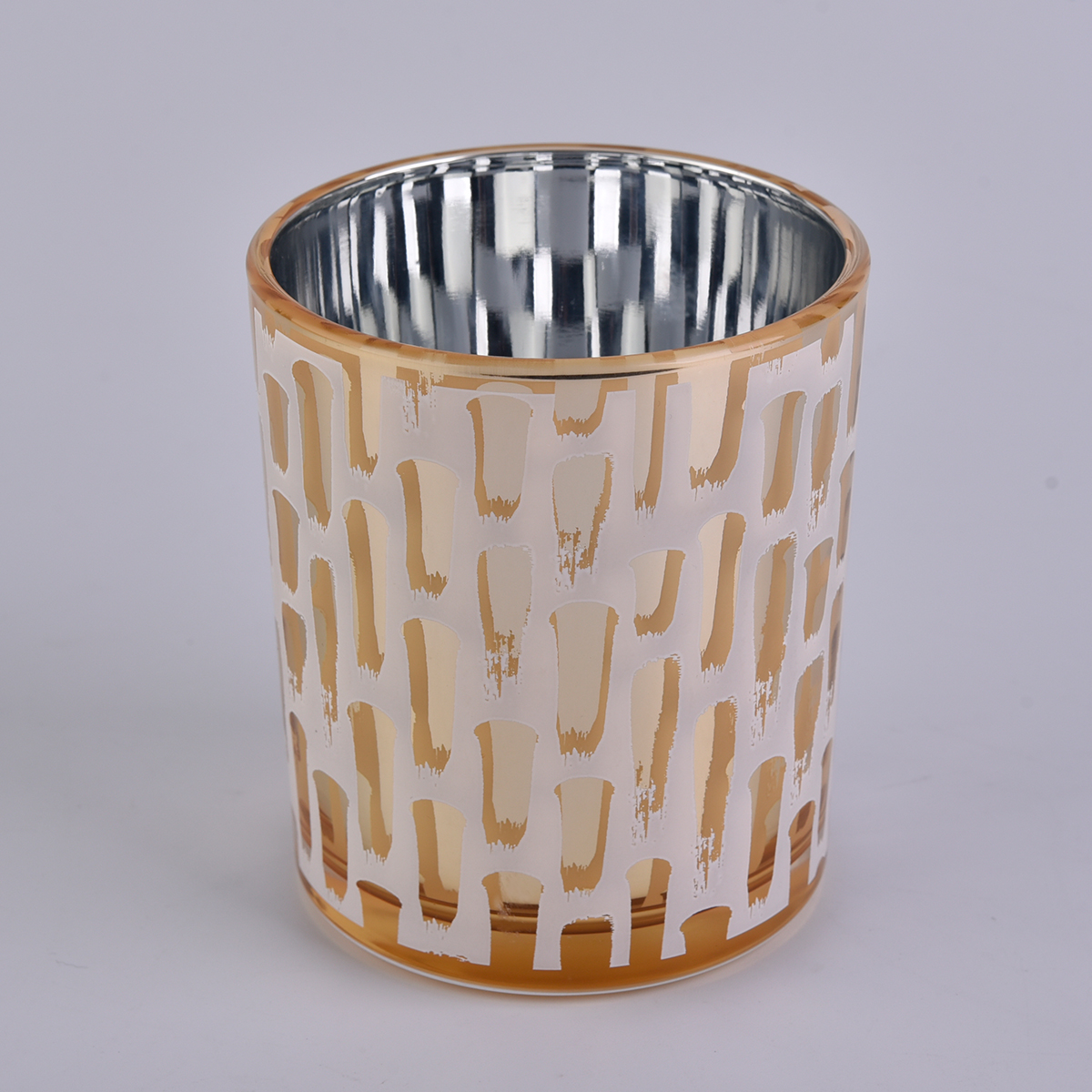 10oz glass candle jars with silk printing