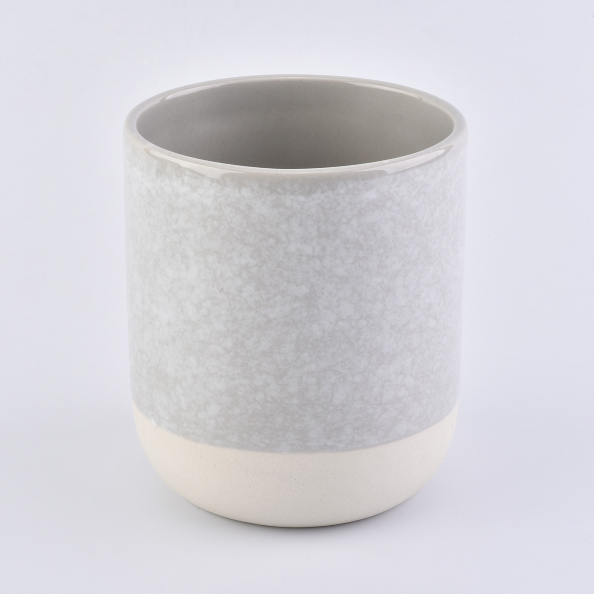 10oz ceramic jars with colorful glazing for candle
