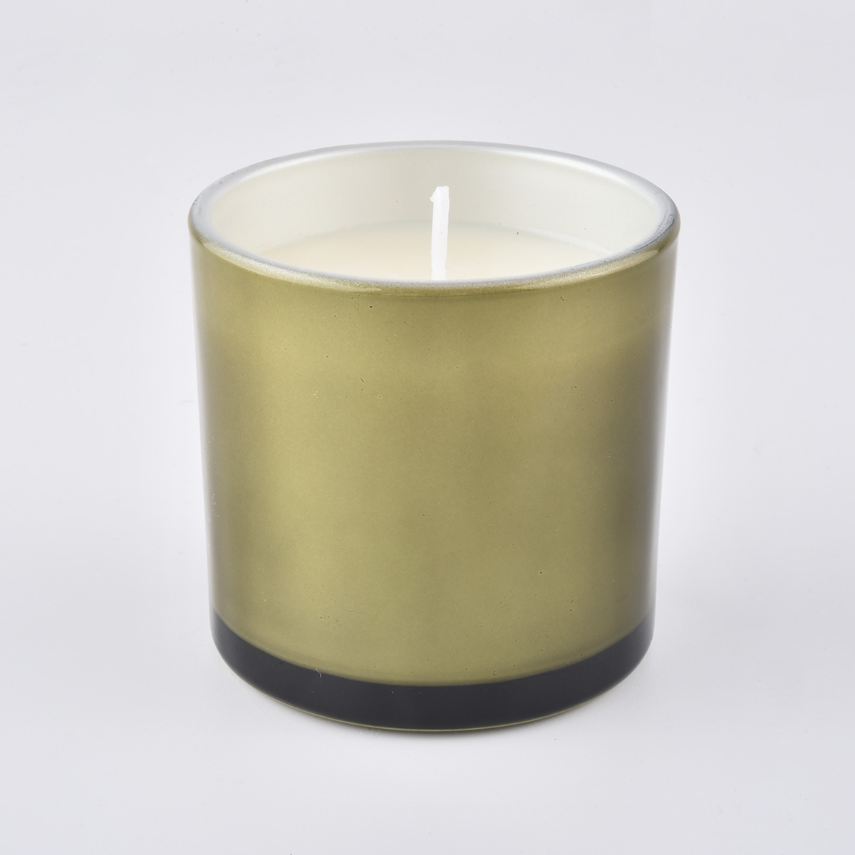 10 oz Metallic Jar with Scented Candle