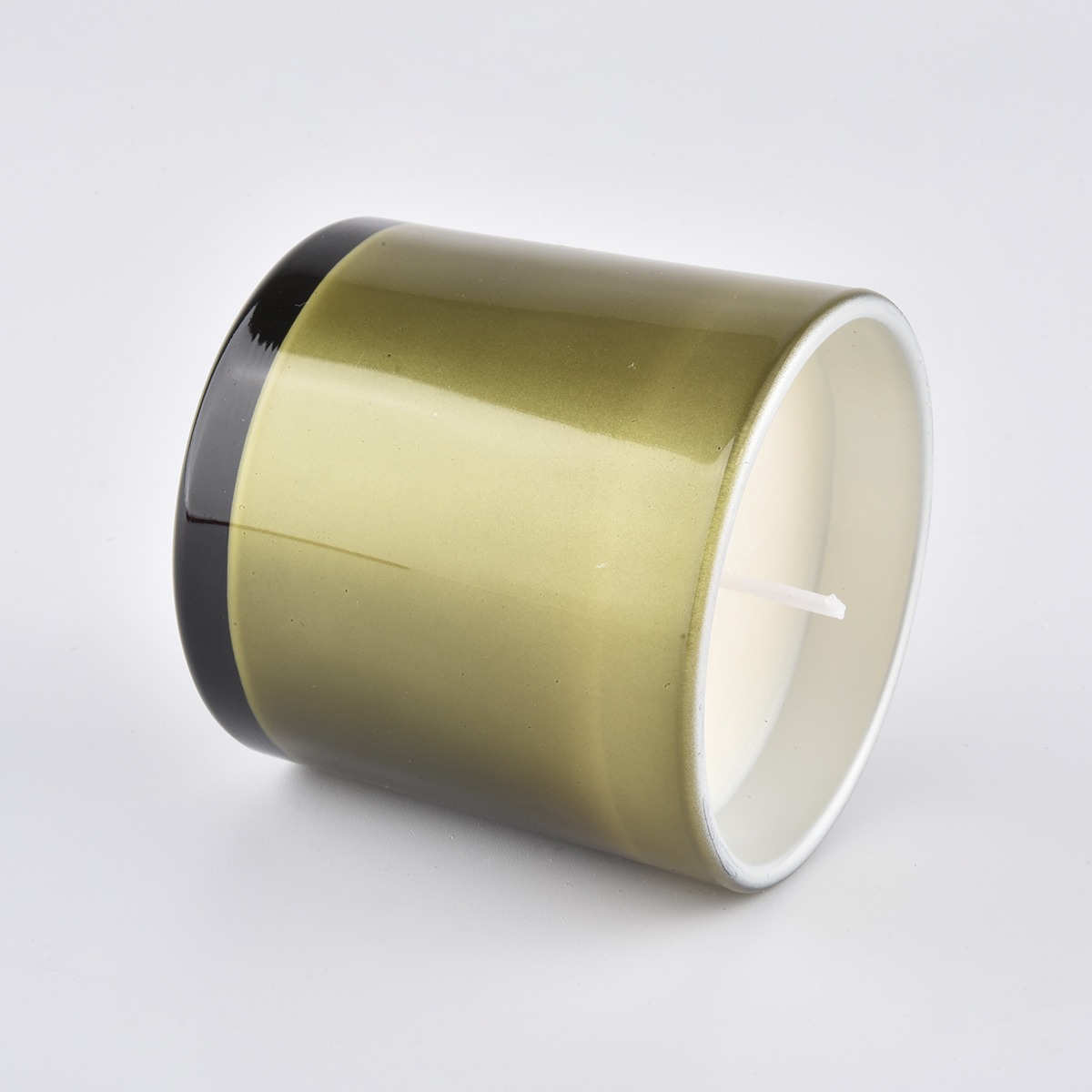 10 oz Metallic Jar with Scented Candle