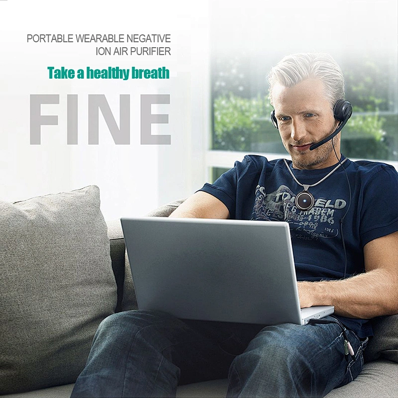 Smart USB Necklace Negative ionizer Anion air purifier Kids Anion Personal Pm2.5 Wearable Ionic Air Purifier
