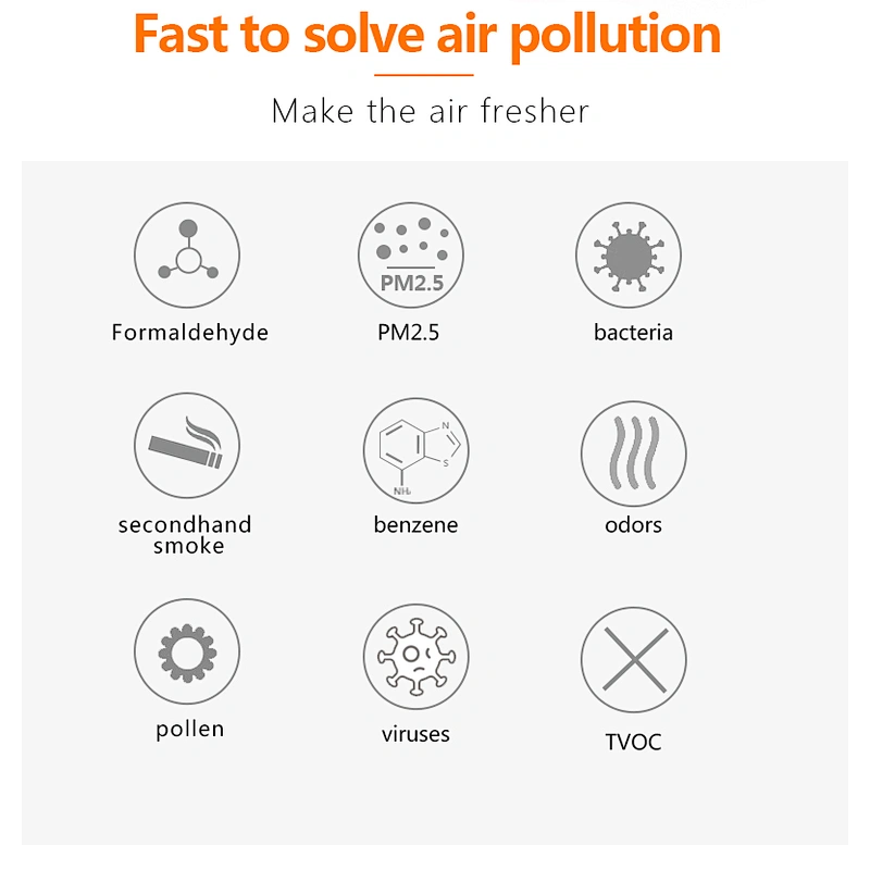 OEM 220V Sterilizer Air Purifier 10G Ozone Generator Room Cleaner Factory Portable Anion Pm2.5 Home Office Air Purifier