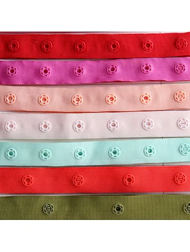 plastic snap button tape